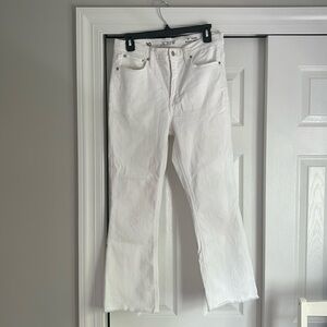 J.crew women’s 10” Demi Boot crop Jean in white wash. Size 30 - sold out online